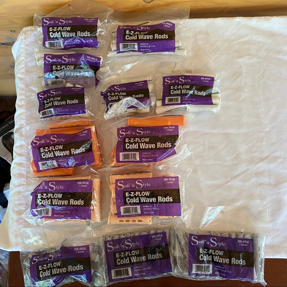 Perm Rollers Lot of 13 Assorted Sizes NEW